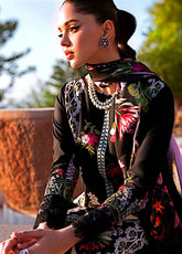 Crimson Bloom By Saira Shakira Embroidered Lawn 3 Piece Unstitched Suit CSS25BUL D-6B SAUVAGE